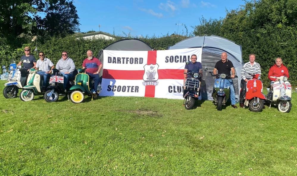 Dartford Social Scooter Club private camping at Bramley Events