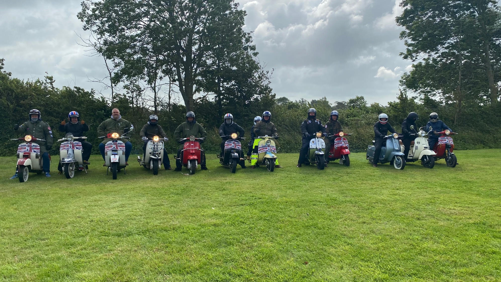 Dartford Social Scooter Club private camping at Bramley Events